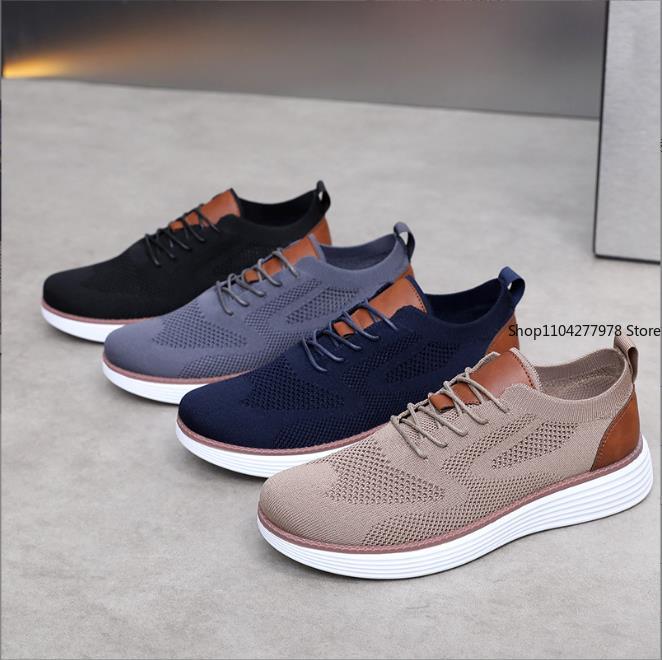 Fashion Plus Size Men's Shoes Lightweight Breathable Sticking Casual Shoes with Soft Sole Tenis Masculino Sneakers