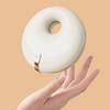 Doughnut Retainer Case with Hook Cleaning Brush Double Layers Portable Invisible Brace Storage Box Mouth Guard Denture Dental Aligner Container Holder