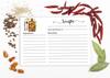Inkdotpot Recipe Card 6x4 Inch Single-Sided Recipe Design Cards White Floral Kitchen Cards Wedding-Bridal Shower-Baby Shower- Pack of
