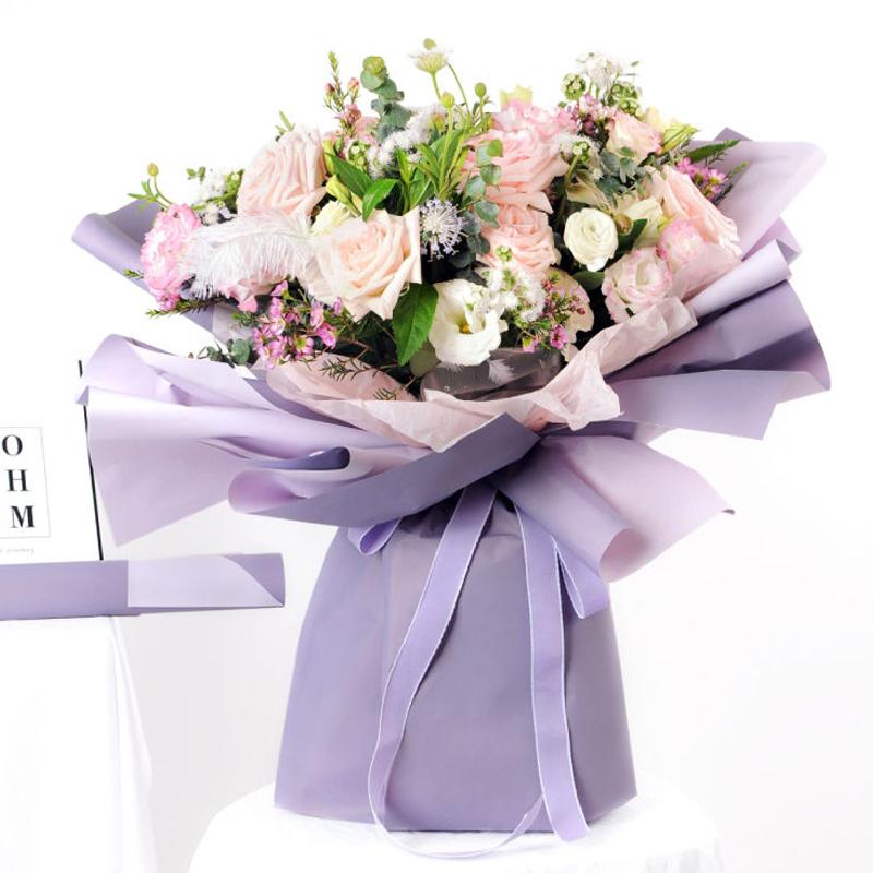5pcs 45*50cm Flower Wrapping Paper Waterproof Double-Sided Flower Bouquet Tissue Paper Wrapping Material Gift Packing Diy Crafts
