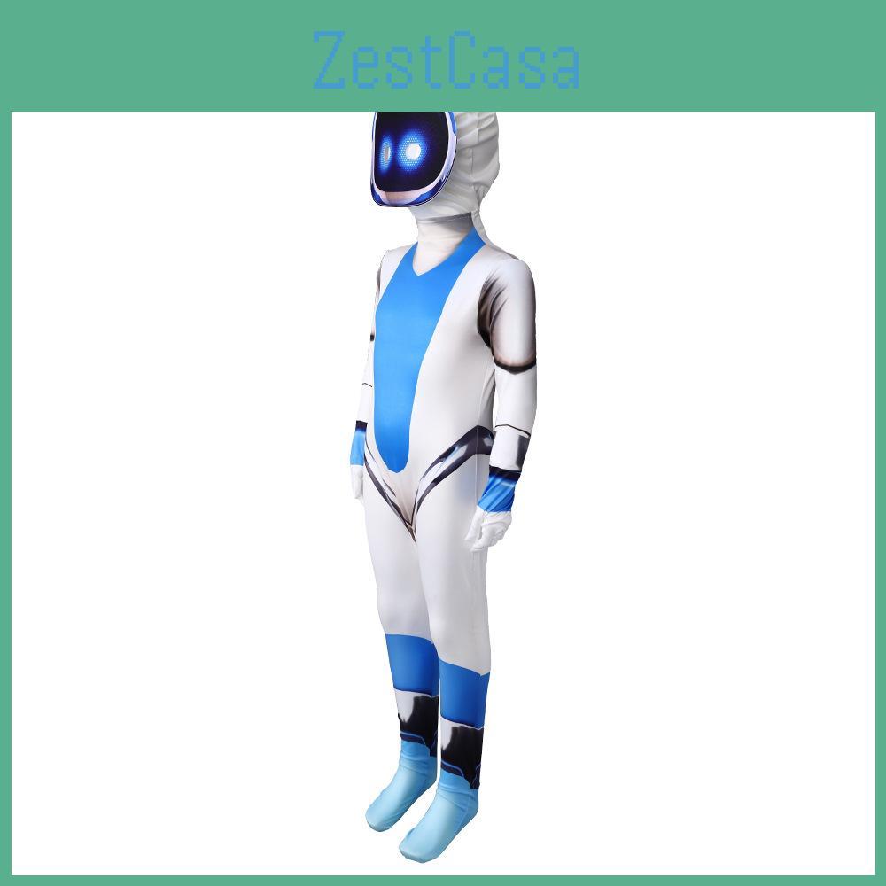 Astro Bot Cosplay Costume Jumpsuit Kids Adult Halloween Stage Performance Gift