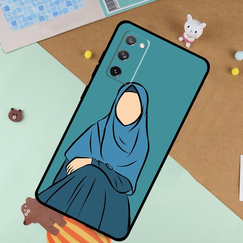 

Muslim Islamic Arabic Hijab Gril Soft Case For Samsung Galaxy S24 Ultra S9 S10 S20 S22 S23 Plus S21 FE S25 Ultra Funda Cover Galaxy S10