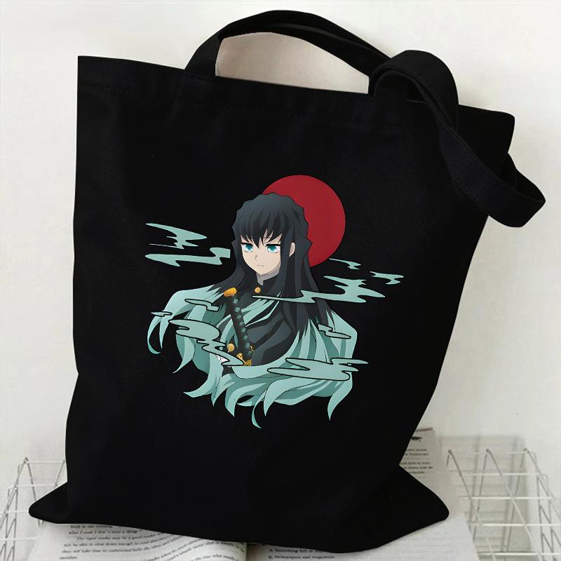 Japan cartoon comics Tokito Muichiro Demon Slayer Print Canvas Shopping Bag Large Capacity Tote Bag 7564