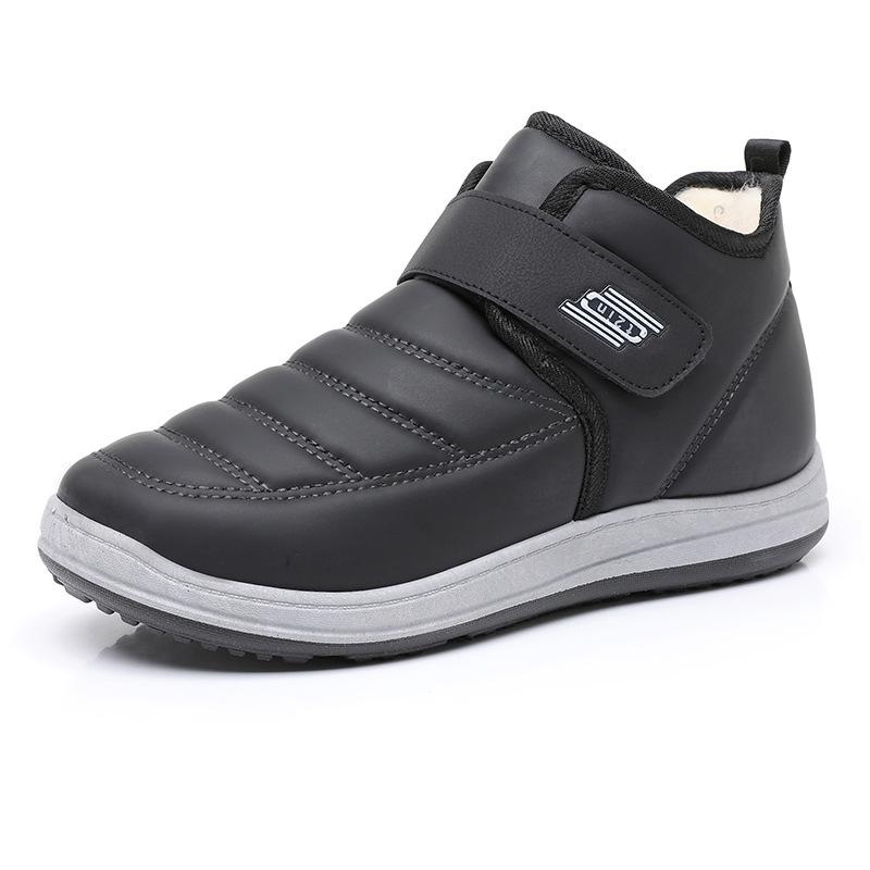 Zimowe stare pekińskie bawełniane buty męskie aksamitne ciepłe wełniane śniegowce pogrubione antypoślizgowe buty do chodzenia dla starszych personalizacja