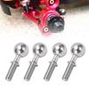 4 szt. Śruba z głowicą kulową ze stali nierdzewnej z czopem kulowym dla ARRMA INFRACTION 6S 1/7 dla TYPHON 6S 1/8 Samochód RC Srebrny