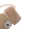 New Hot Cartoon Keep Finger Warm Lovely Kids Gloves Plus Velvet Knitting Mittens Thick