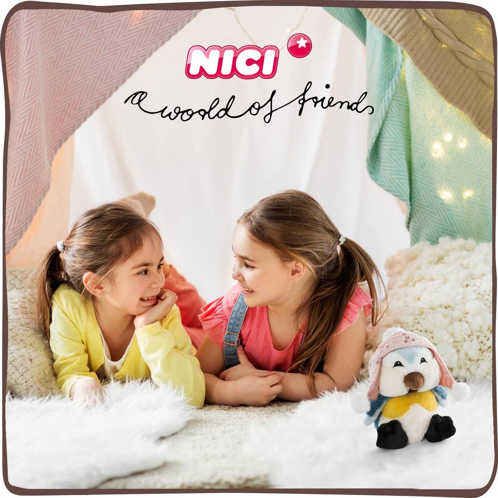 NICI Stuffed Sitting Stuffed Stylish Andor Blue Animal, Animal, Bird, Interior, Winter, Classic, 22cm,