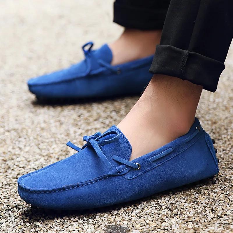 Fashion The Four Seasons Fashion Men Shoes Genuine Leather Casual Shoes Classic Mens Loafers Elegantes Men's Flats Male Driving Shoes
