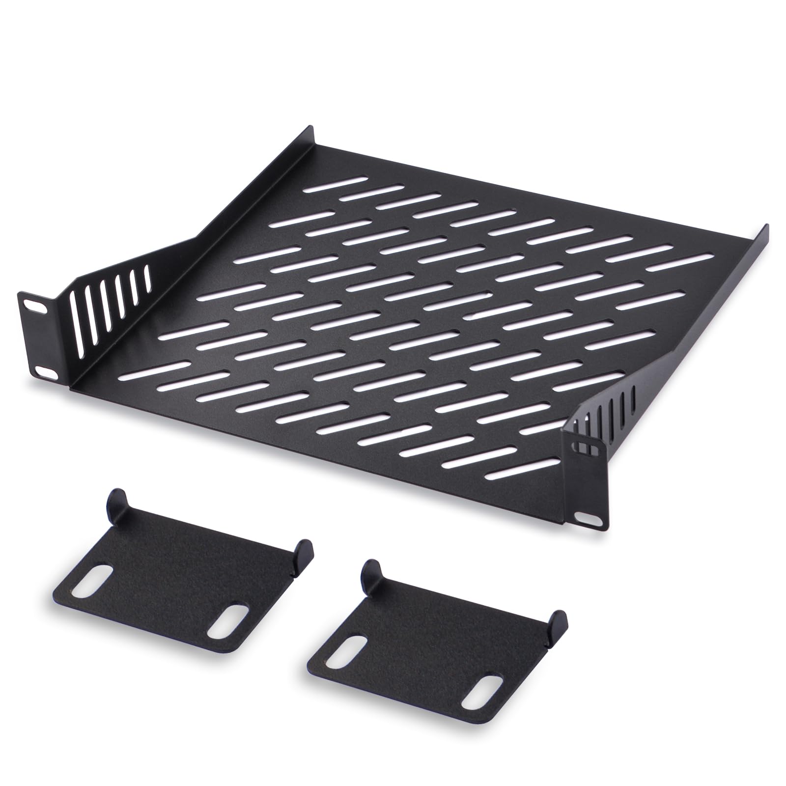 

GeeekPi RackMate Accessories Rack Shell 10 Inch 1U/0.5U Server Rack Shelf, Aerated Shelf, Cantilever Mount, Wall Mount Rack, Universal Device, Network