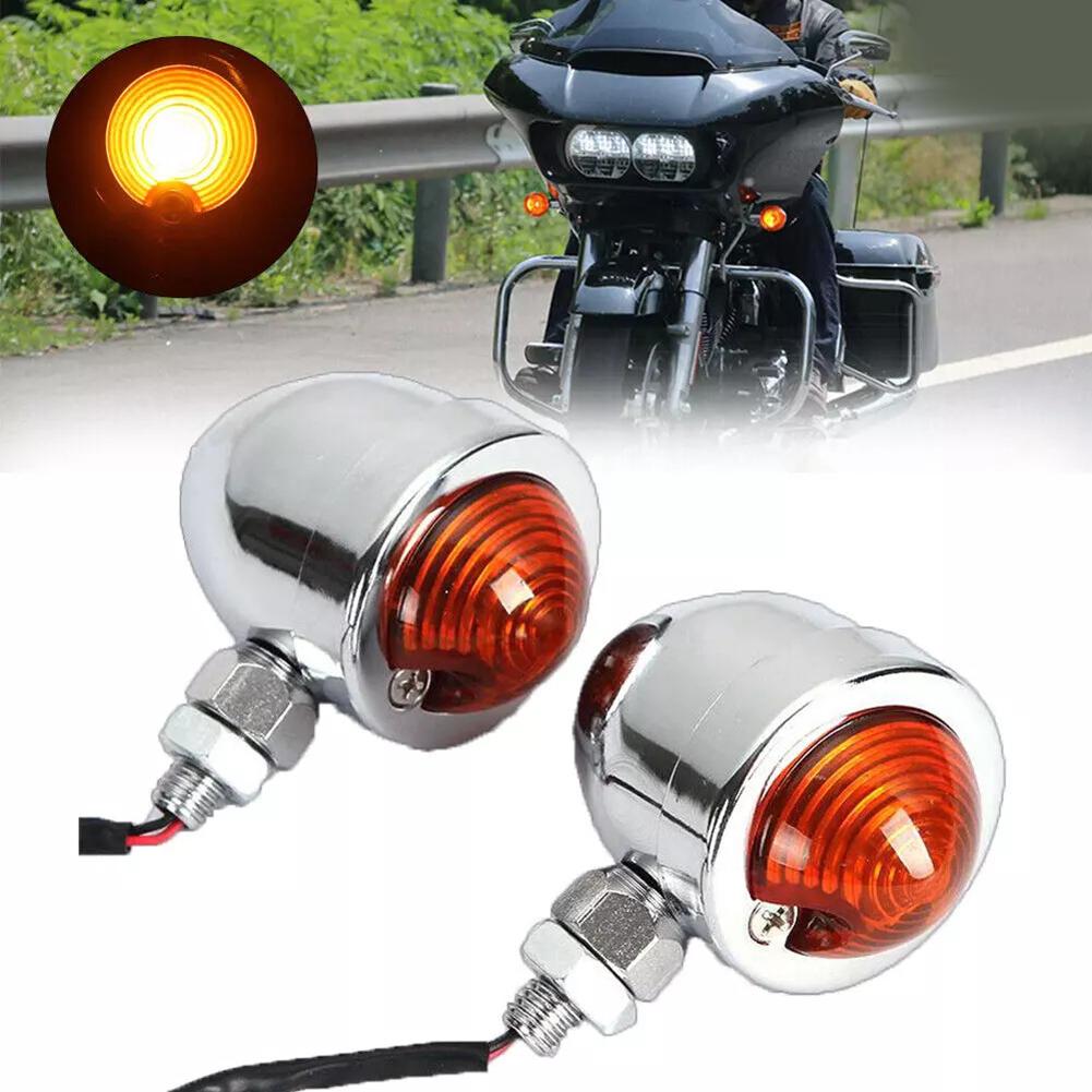 10mm Size Motorcycle Riding Halogen Direction Indicators Motorcycle Signal Lamp Easy Installation Enhanced Visibility