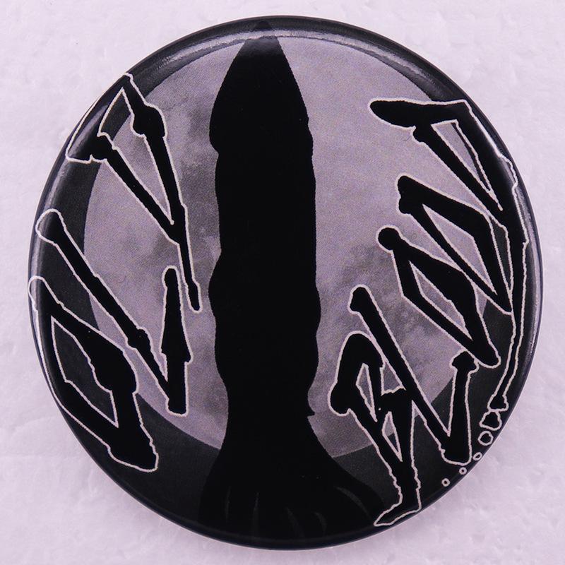 Vintage Blood Tinplate Badge Pin