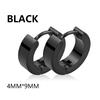 2pc Stainless Steel Men Cross Stars Punk Dangle Earrings Gothic Woman Cross Ear Hoop Earrings Huggies Pendant Piercing Jewelry