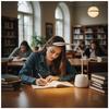5W Rechargeable White LED Desk Lamp with 360° Adjustment and Space for a Phone