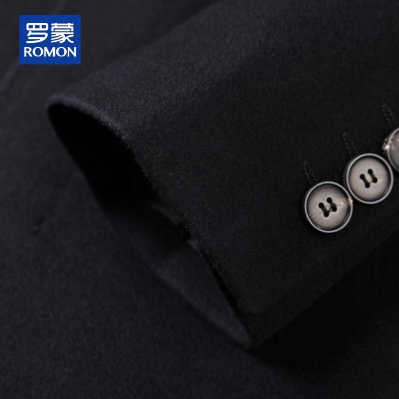 ROMON Men's 100% Cashmere Mid-Length Overcoat