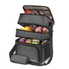 20L 3-Layer Insulated Lunch Bag, Outdoor Picnic Camping Cooler Bag, Leak-Resistant Thermal Tote with Adjustable Shoulder Strap, Black