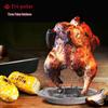 Tri-polar Outdoor BBQ Roasting Rack