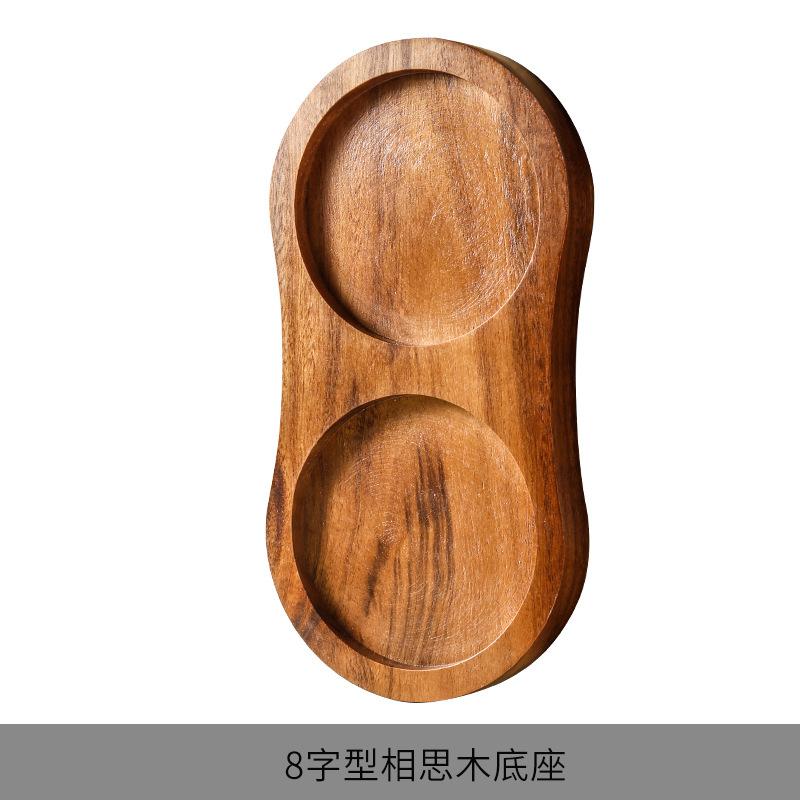 European-style Acacia Wood Pepper Grinder with Ceramic Core and Steel Ring Coarse and Fine Manual Grinder Set Kitchen Accessory