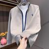 Men's Trendy Embroidered Stand Collar Jacket - Spring/Autumn Luxury, Loose Fit, Versatile Casual Style for Couples