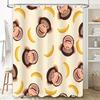 Monkeys Bananas Cartoon Shower Curtain Waterproof Fabric Decorative Bath Room Decor 180x200cm Home Accessories