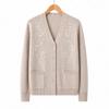 Hodo Women's Floral V-Neck Knit Cardigan