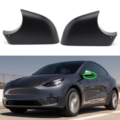 Pokrywa lusterka bocznego przedniego samochodu Dolny wspornik Czarna matowa osłona do Tesla Model Y 2020 2021 Akcesoria samochodowe