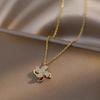Windmill Pendant Necklace Jewelry Decor Fidget Pinwheel Necklace for Anxiety Ins