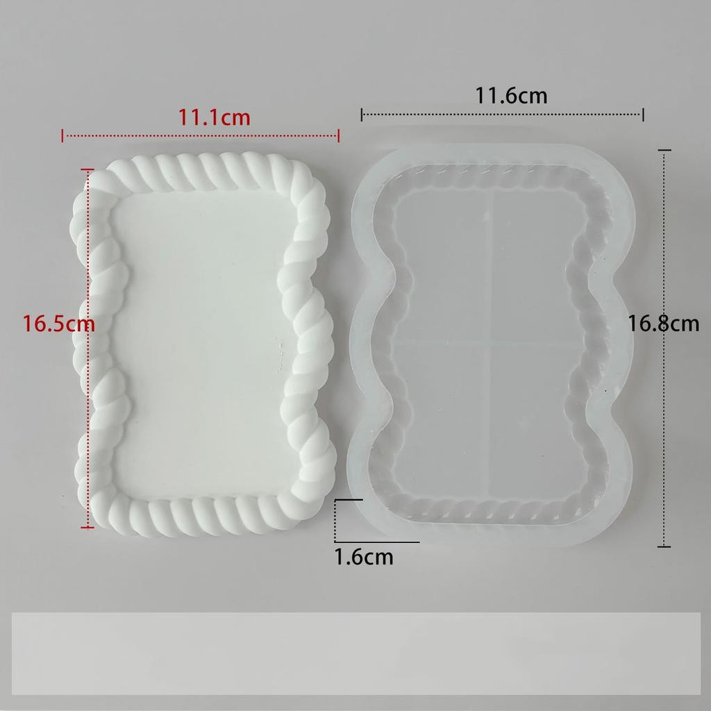 Bubble Storage Tray Silicone Mold DIY Resin Plaster Cement Gift Casting Mould Round Flower Cloud Heart Shape Coaster Home Decor