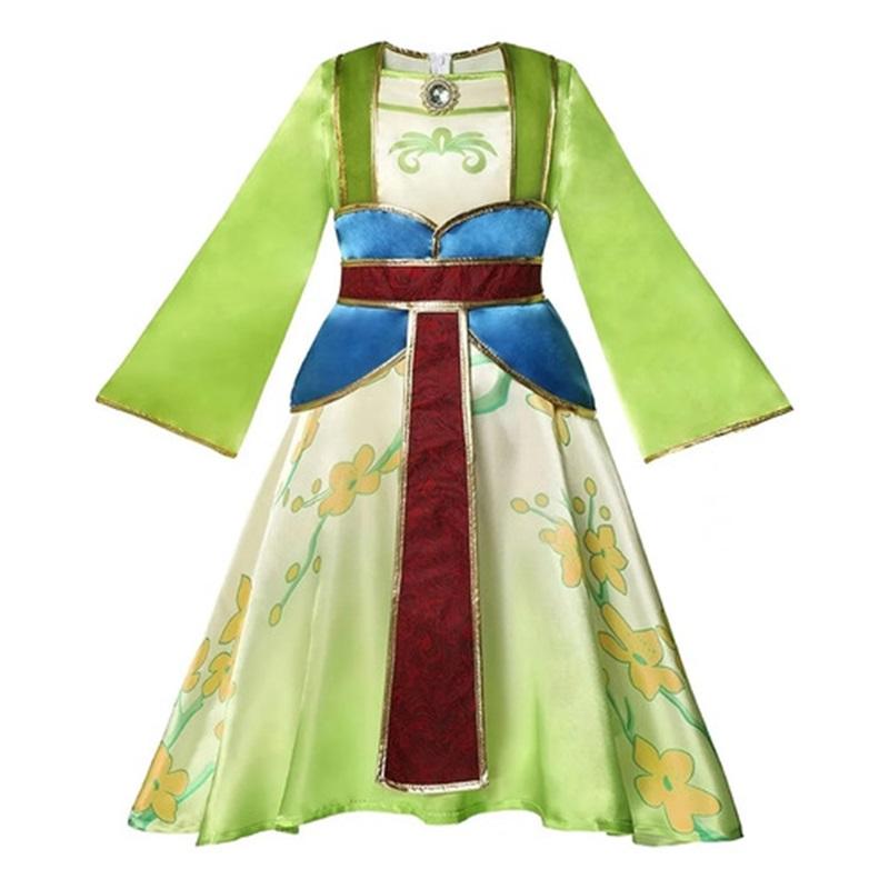 Mulan Princess Dress Costume For Girls 130
