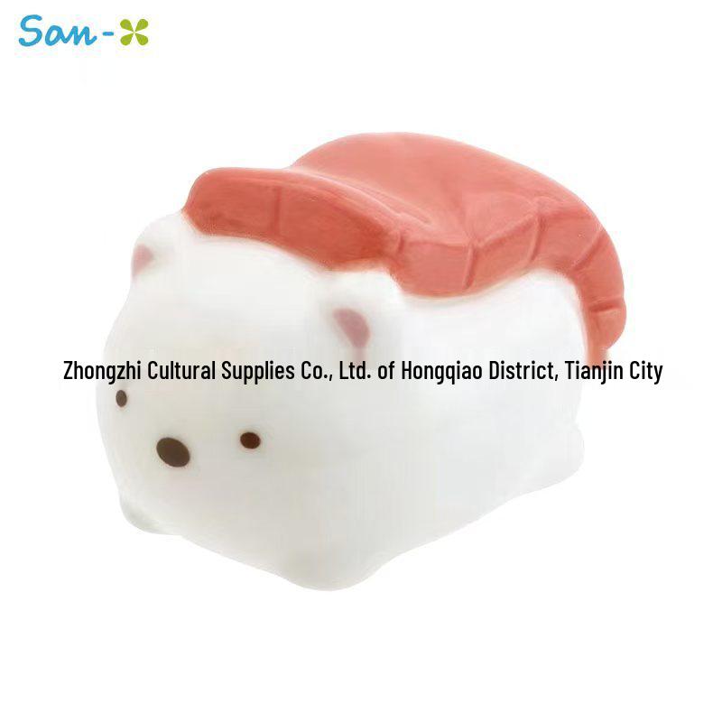 San-X Sumikko Gurashi Sushi Cat & Polar Bear Ceramic Chopstick Rest