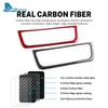 Real Soft Carbon Fiber Sticker LHD RHD Car Central Control AC Frame Panel Trim For Seat Ibiza 2009 2010 2011 2012 2013 2014