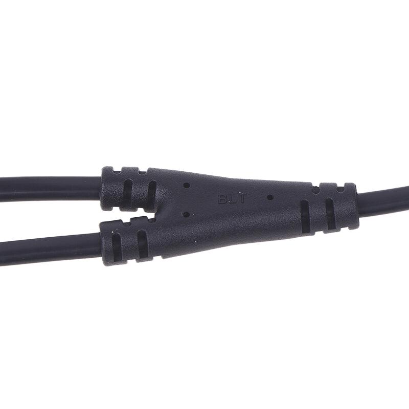 IEC 320 C8 2-poliger Stecker auf 2 x C7-Buchse, Y-Split-Stromkabel, ca. 28 cm, IEC 320 C7 auf C8, Verlängerungskabel, C8-Stecker auf C7-Buchse