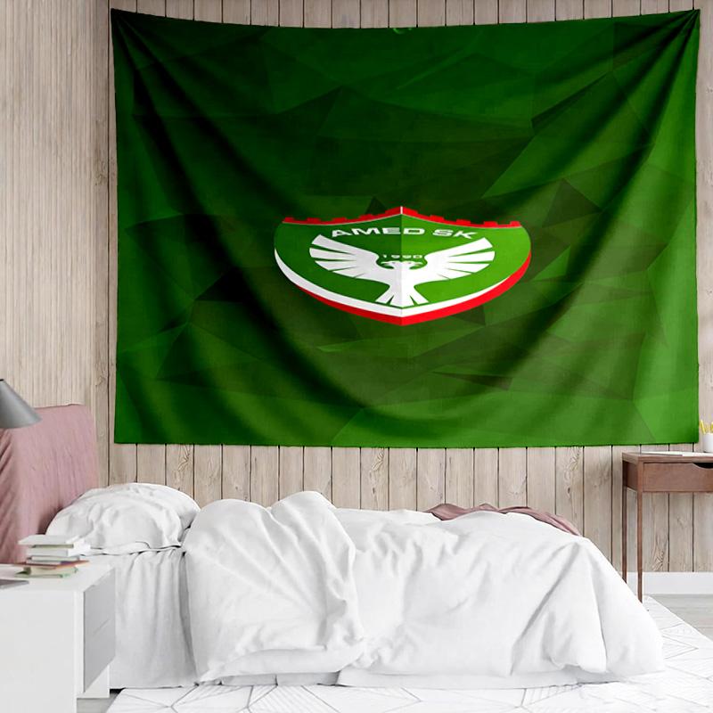1PC Amed Sk Crest Design Tapestry, Unique Design Tapestry, Suitable for Bedroom,Livingroom, Playroom,Heartwarming Holiday Gifts