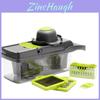 Myvit Allinone Vegetable Cutter And Fruit Slicer With Steel Blades Grater Shredder And Drain Basket For Efficient Kitchen Prep