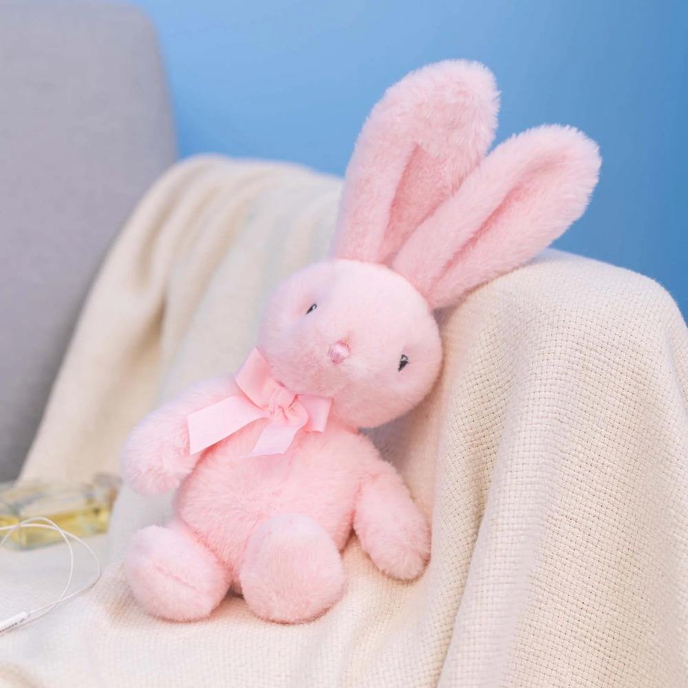 Mini Plush Lot Kawaii Pillows Rabbit Plushie Toys Bow Tie Hug Doll Creative Girls' Gifts Doll Kawaii Rabbit Plush Cartoon Animal