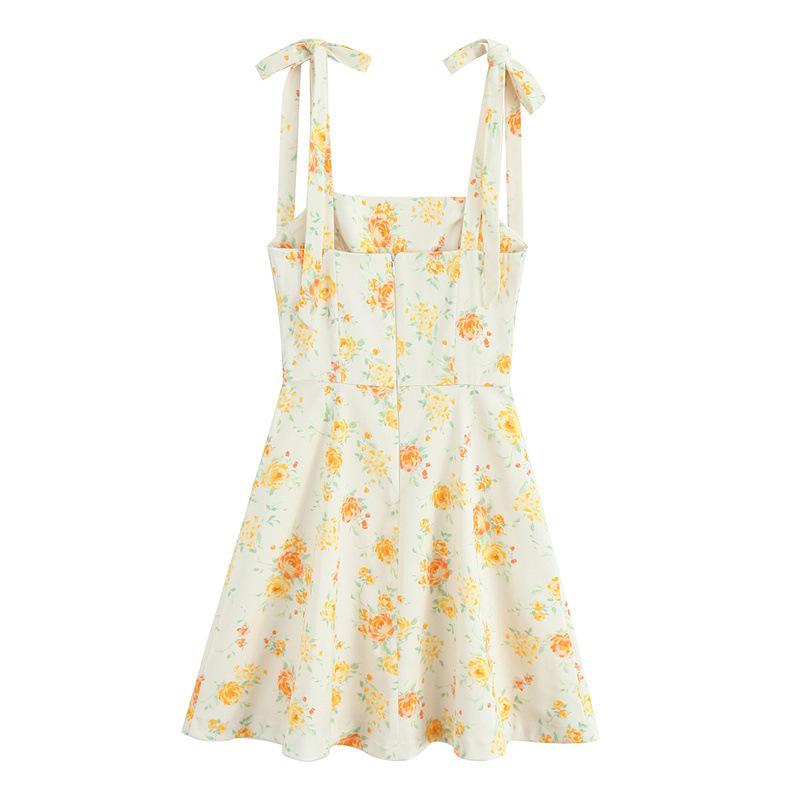 TAOP&ZA Women's Bow Floral Print Poplin Dress - Spring/Summer Collection