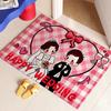 Wedding Entrance Mat PVC Coil Doormat New Home Entryway Shoe Scraper Customizable Size