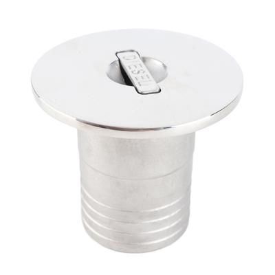 Boat Diesel Deck Filler with Cap 50mm 316 Stainless Steel Fuel Fill for Yachts Caravans Campers RVs