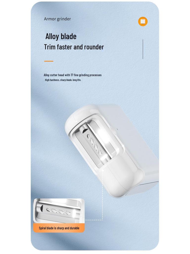 Automatic Electric Nail Clipper & Polisher: Child & Adult Safe, Anti-Pinch, Anti-Splash