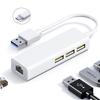 Type-C to RJ45 Gigabit Ethernet USB 3.0 Hub Splitter for Digital Accessories