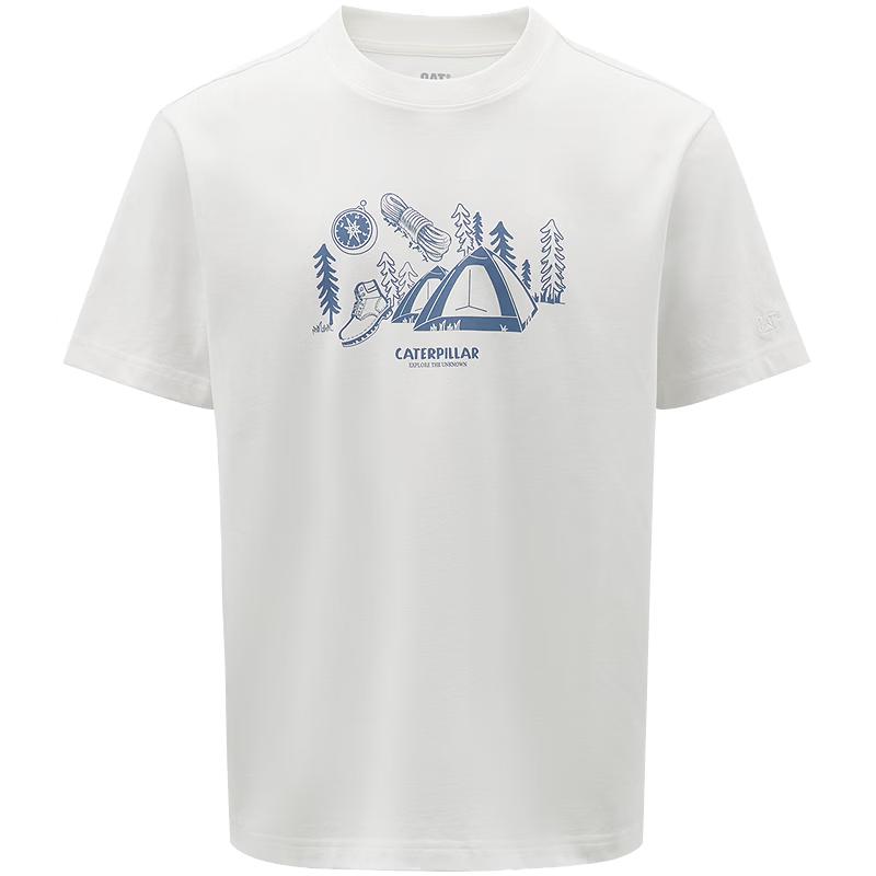 CAT Men s Retro Workwear Logo Short Sleeve T-Shirt L