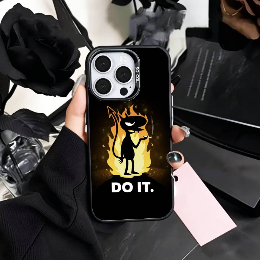 Fantasy D-Disenchantment   Phone Case For iPhone17,16,15,14,13,12,11 Plus,Pro Max Colored Silver Plated Inside Cover