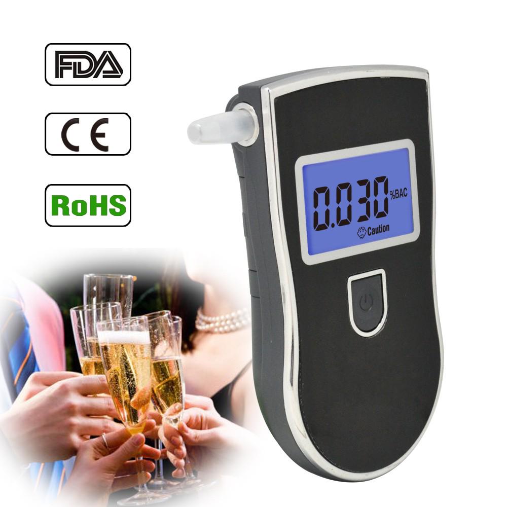 At818 Police Digital Breath Highprecision Alcohol Tester For