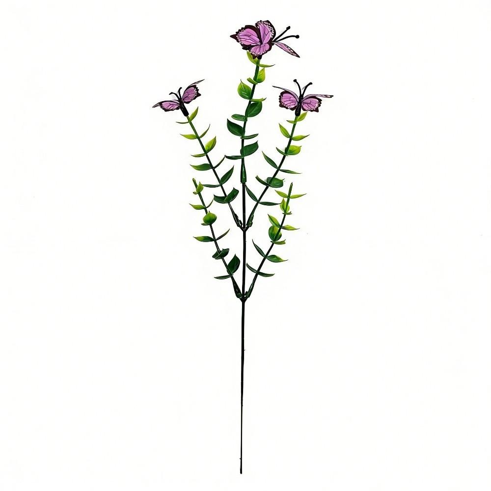 New 3D Printing Artificial Butterfly Flowers Multi-Bloom Pink Artificial Faux Plants Plastic Fake Flower Indoor Decoration