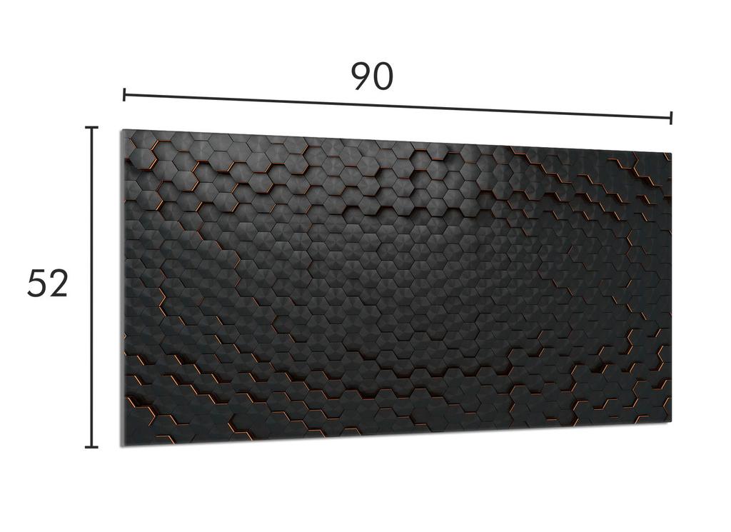 Glass Hob Protector 90x52 Black