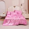 New Light Luxury Silky Jacquard Summer Quilt Solid Color Simple Summer Quilt Four-Piece Set Smooth And Machine Washable