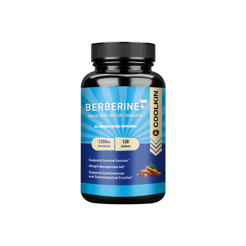 Berberine Capsules, Containing Ceylon Cinnamon, 1200mg Per Serving, Support Metabolism and Immunity, Suitable for Adults.