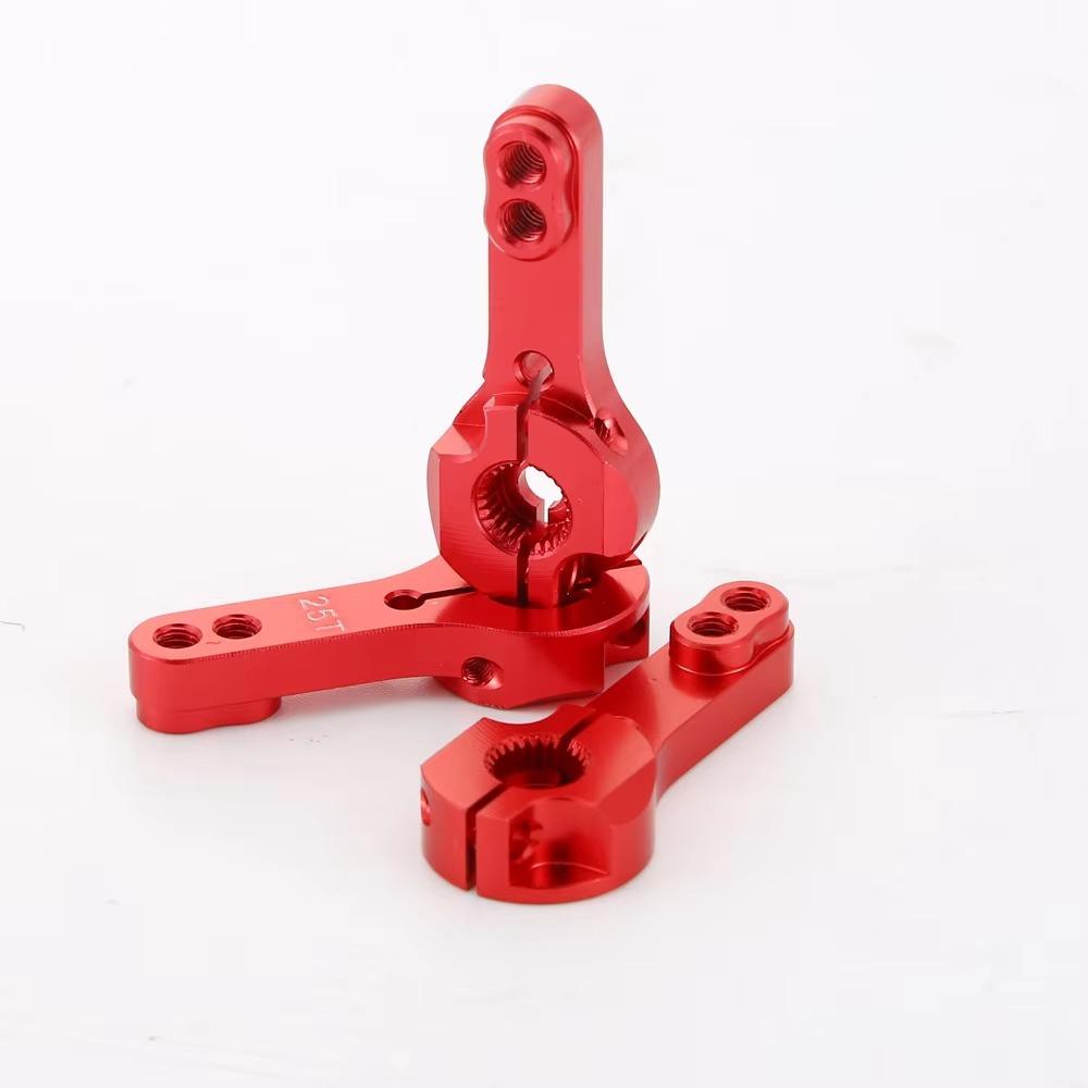 Aluminum Ally Metal Steering Arms DIY Car Toy Parts for MG995 MG946R MG996R MG945 S3003 E9001