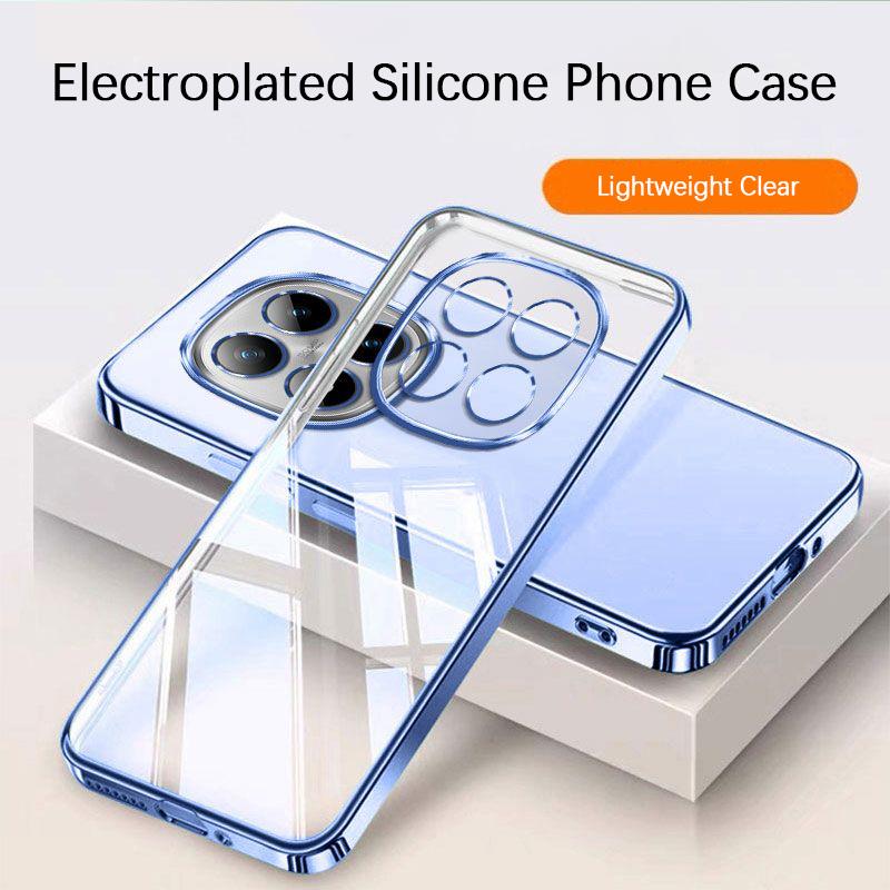 Original Plating Thin Phone Case for Redmi Note 15 Pro Plus Pro+ 15Pro 4G 5G Luxury Silicone High Qualtiy Transparent Back Cover