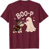 Miniature Schnauzer Boo Boo-p Ghost Nose Boop Halloween Dog T-Shirt
