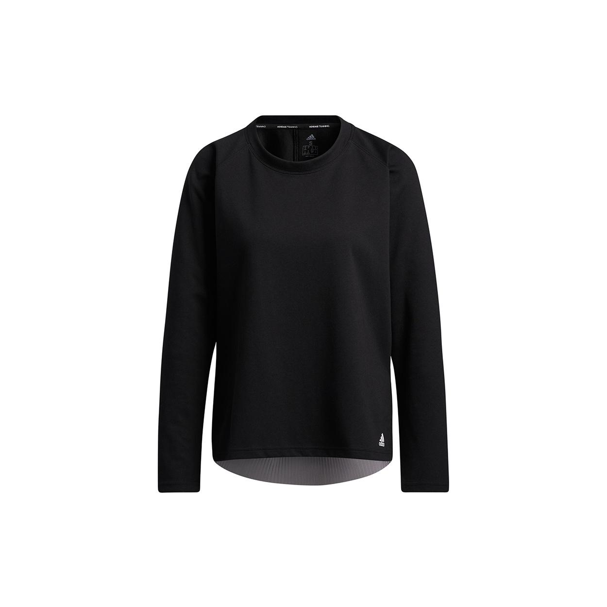 (WMNS) adidas Dance Layering Splicing Yoga Exercise Round Neck Black Hoodie Women s GP4688 L